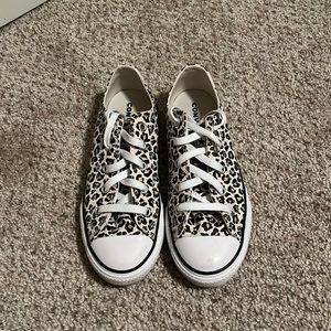 Converse Leopard Print Low Tops